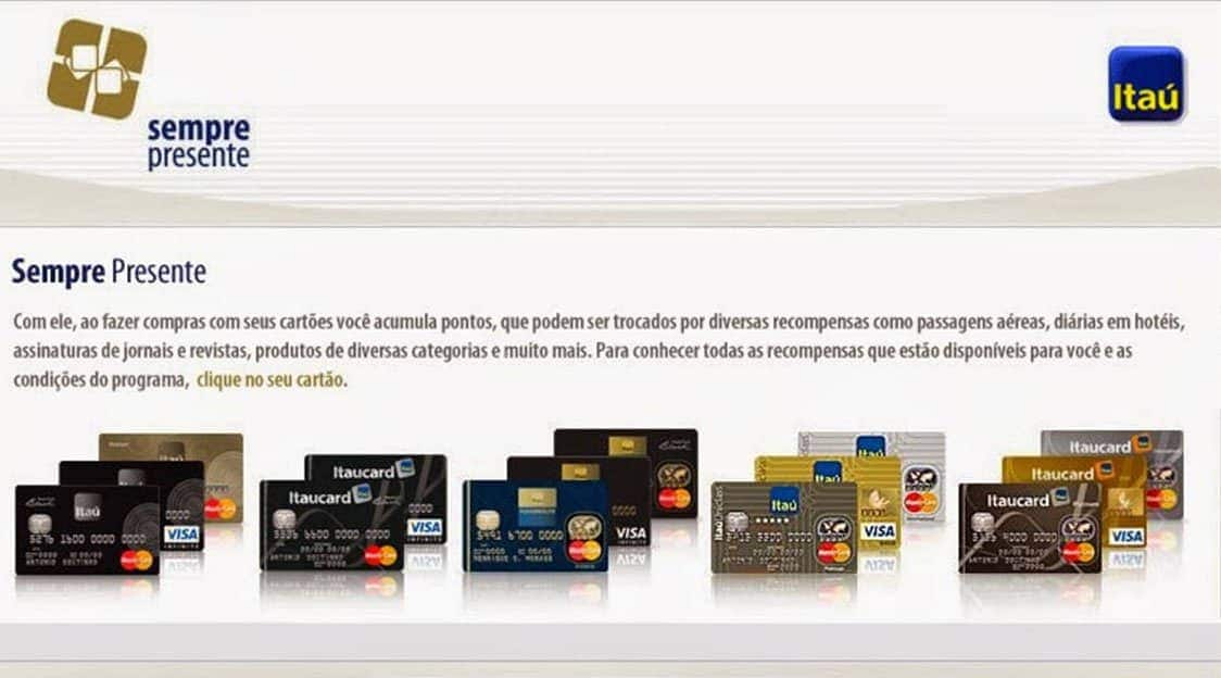sempre presente itaucard