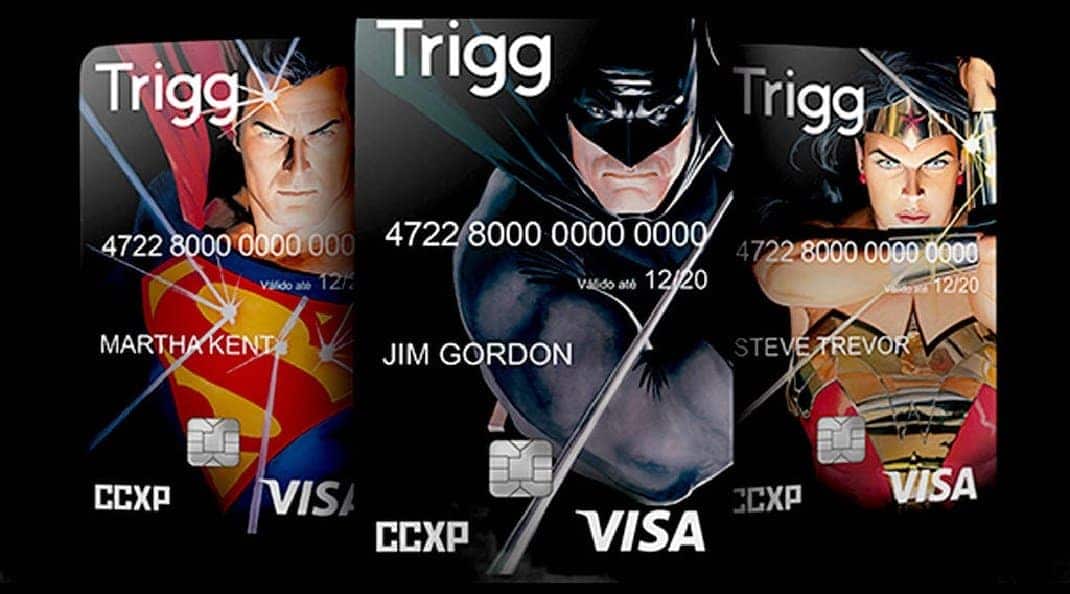 Trigg lança cartão de crédito com heróis da DC Comics