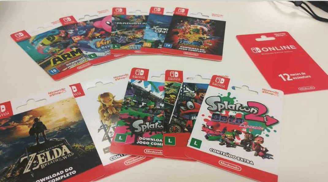 Americanas tem exclusividade em cartões pré-pagos para Nintendo Switch