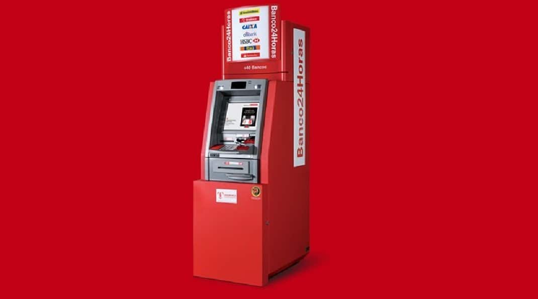 Como localizar um caixa eletrônico do Banco24Horas?