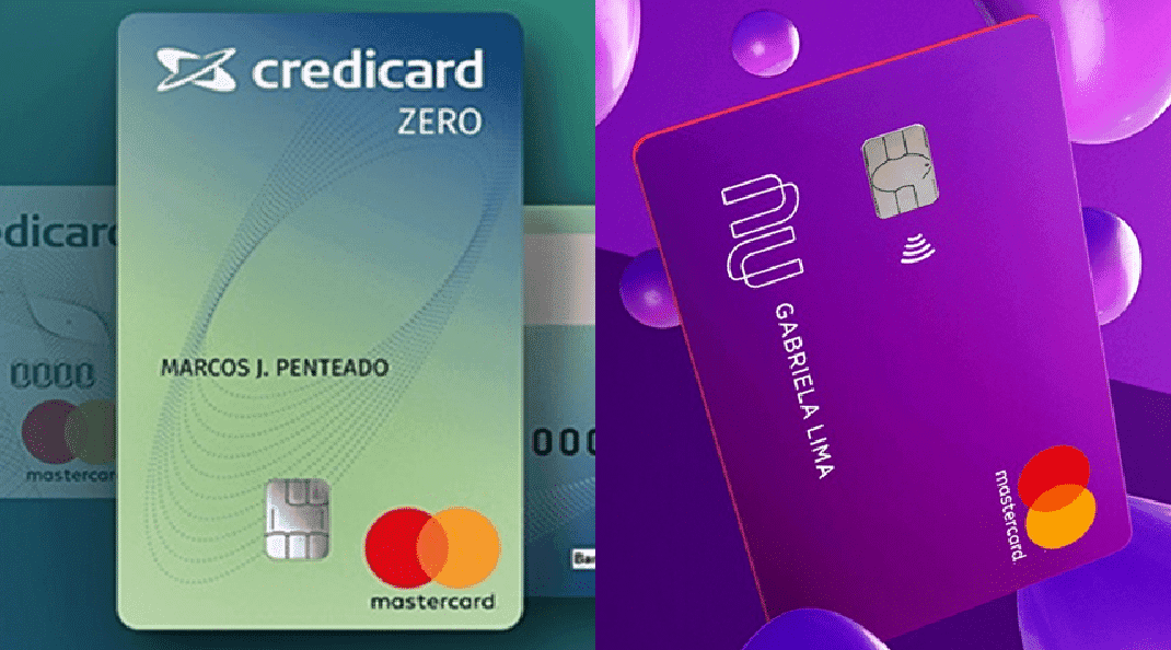 Quais as diferenças entre os cartões CrediCard Zero e Nubank?