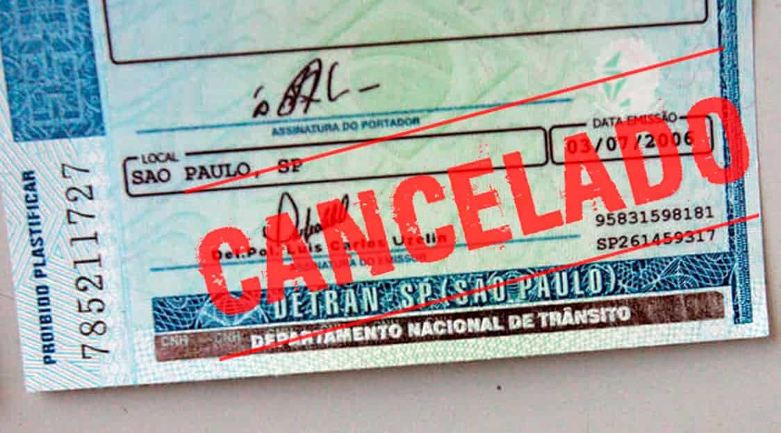 cancelamento da CNH