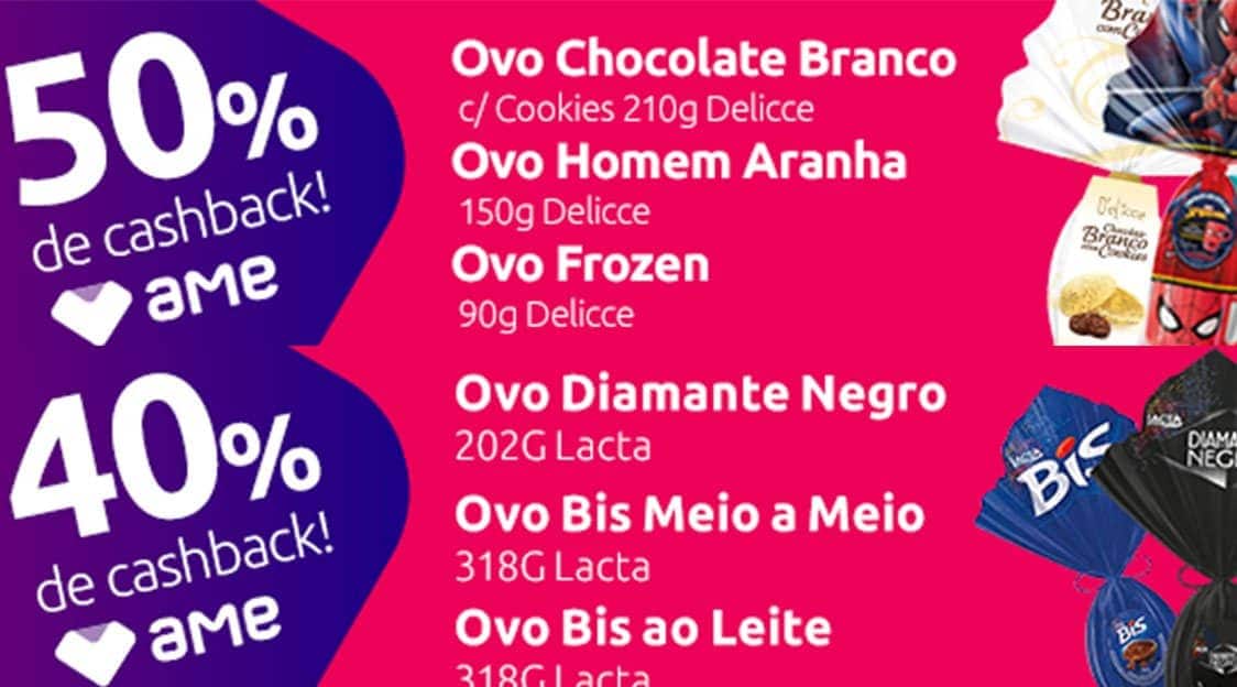Dica: Ganhe 50% de volta em compras de ovos de páscoa nas Americanas