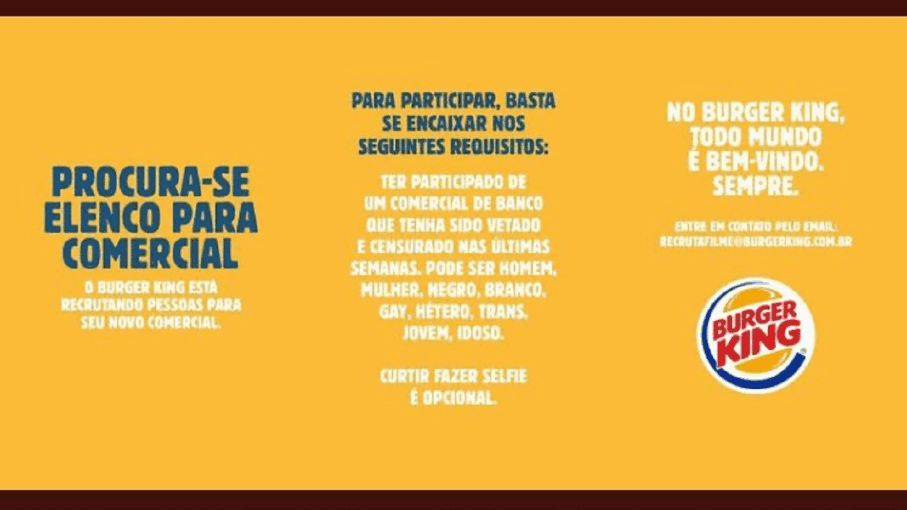 Após campanha do Burger King, Bolsonaro nega censura ao BB no Twitter
