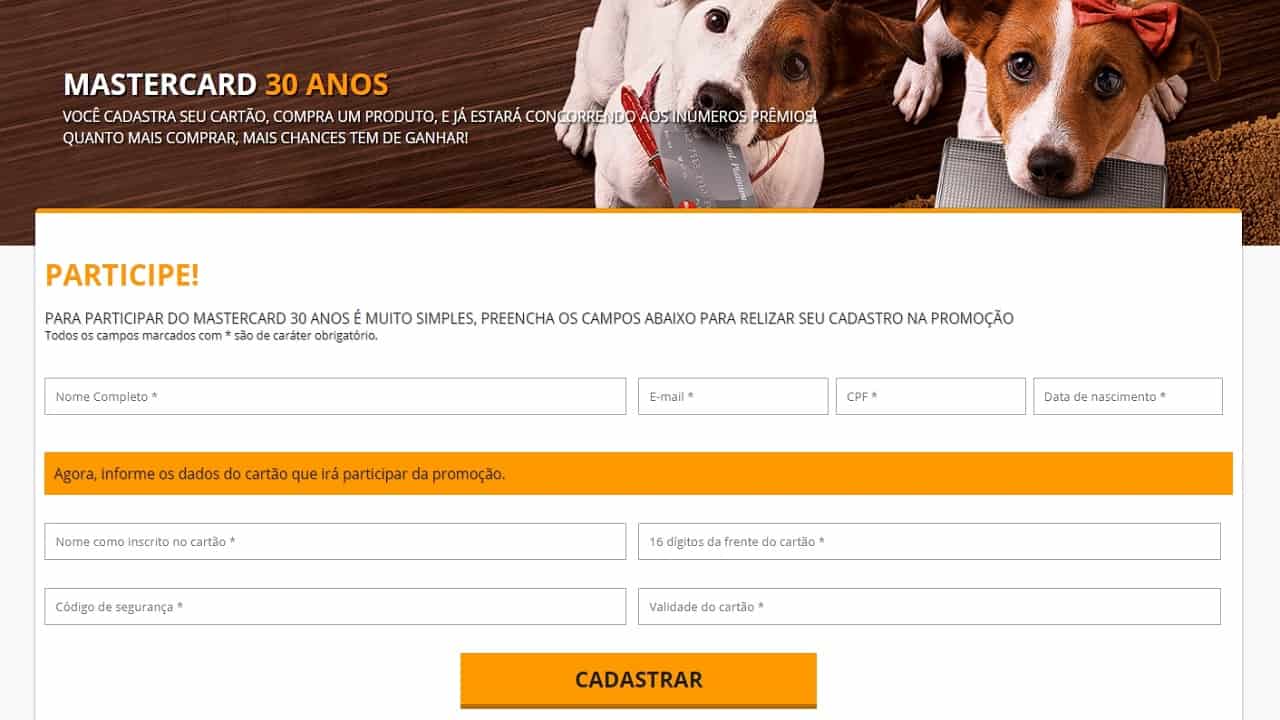 É verdade a promoção Mastercard 30 anos com prêmios em dinheiro e casa mobiliada com carro na garagem?