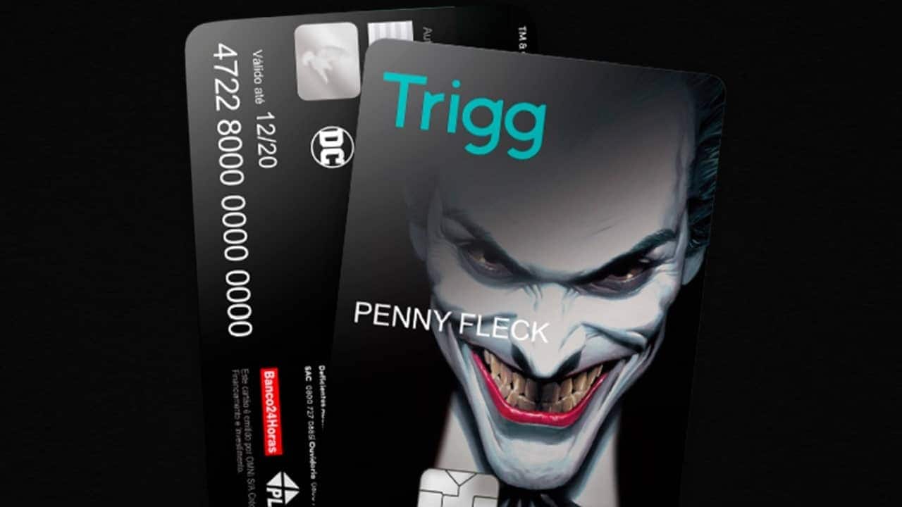 Trigg lança cartão de crédito exclusivo do vilão Coringa