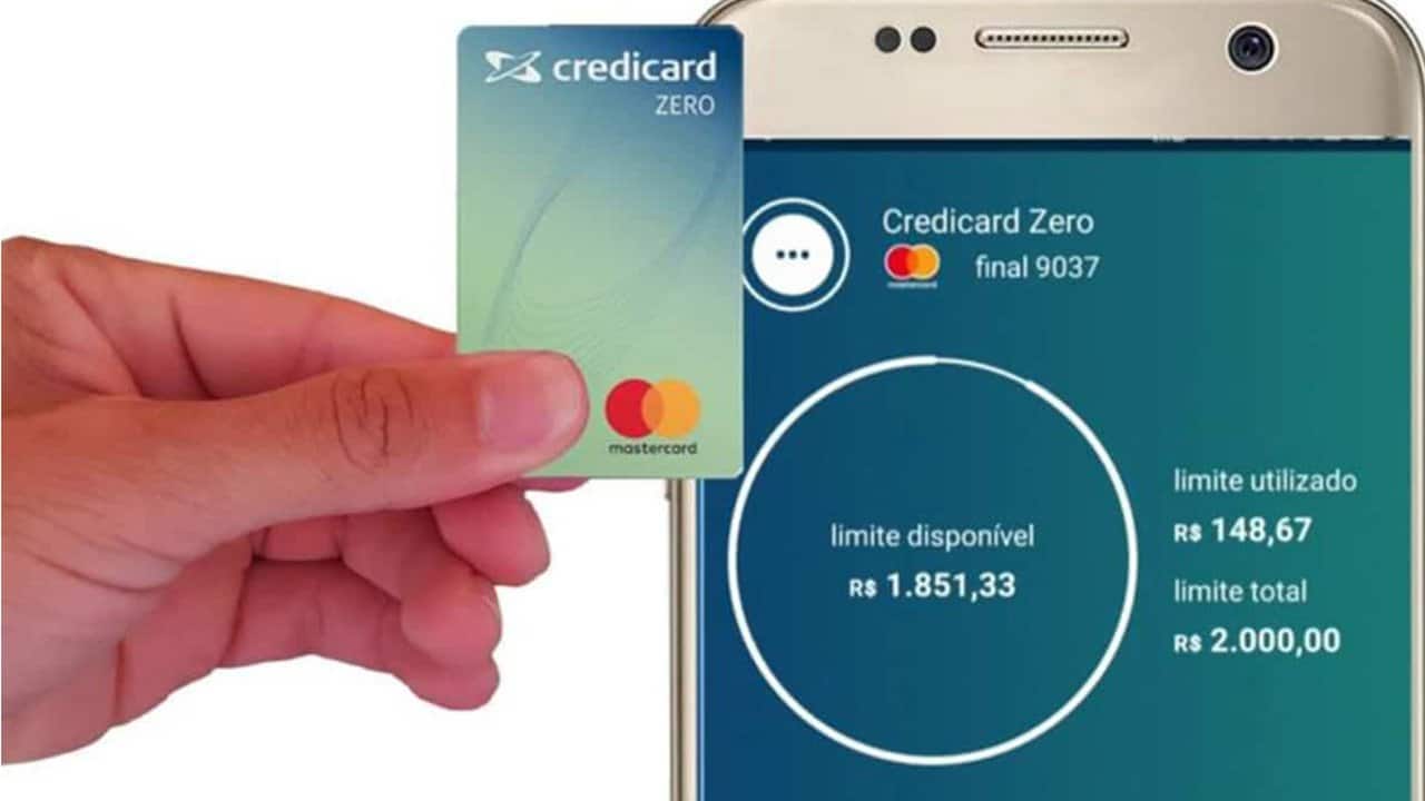 Cartão de crédito Credicard Zero tem empréstimo pessoal que pode ser pago em até 36x