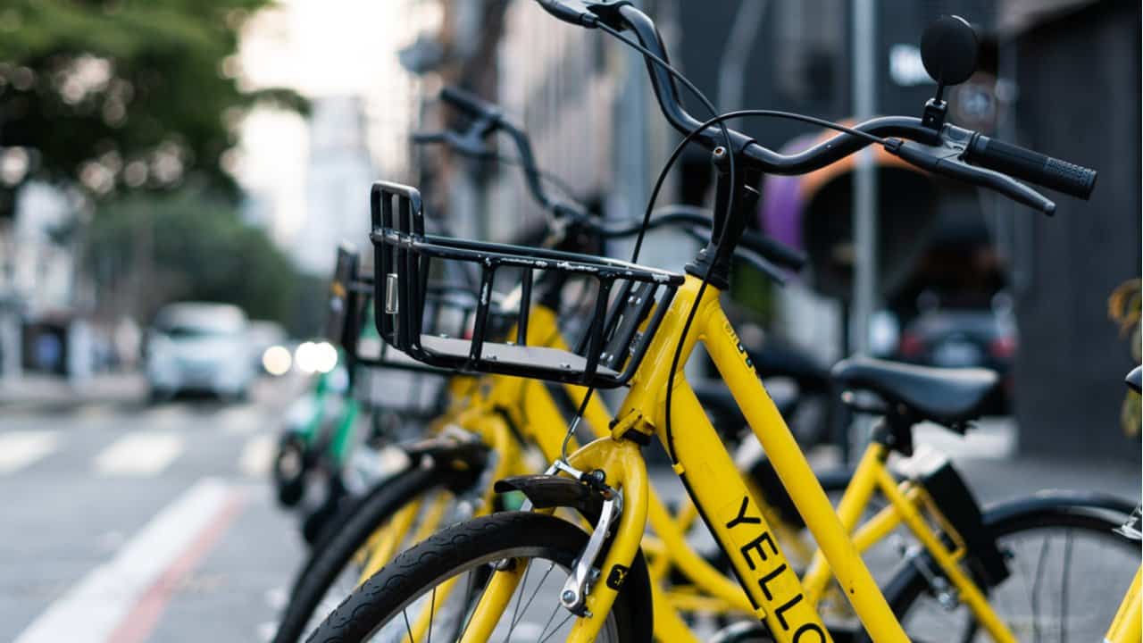 Apps de bicicletas e patinetes