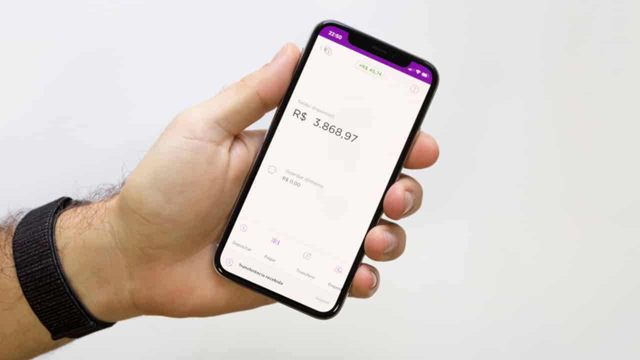 dinheiro guardado no Nubank
