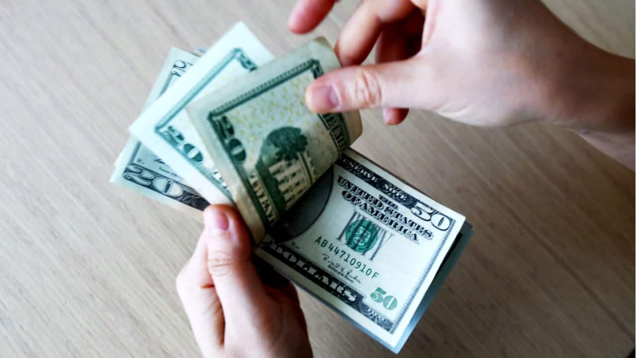 dólar em queda