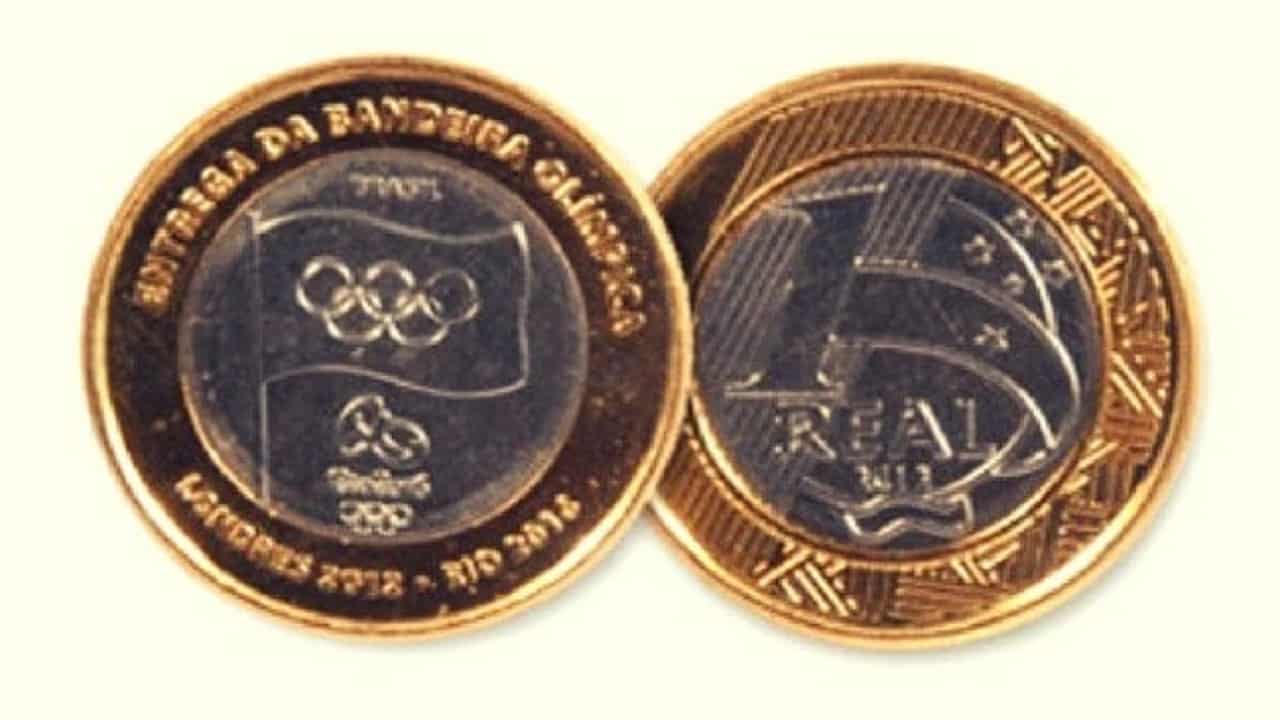 moedas das Olimpíadas