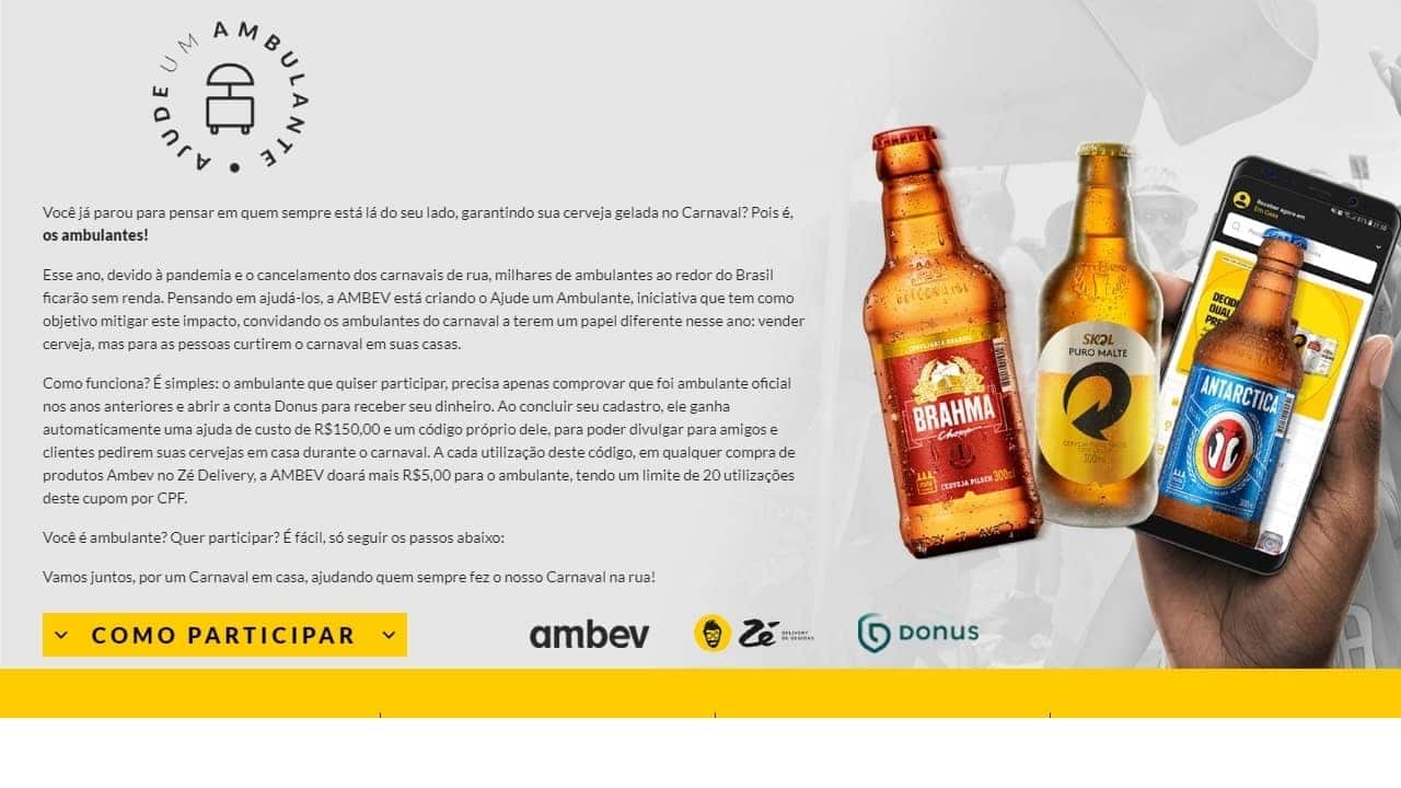 Ambev Ajude um Ambulante