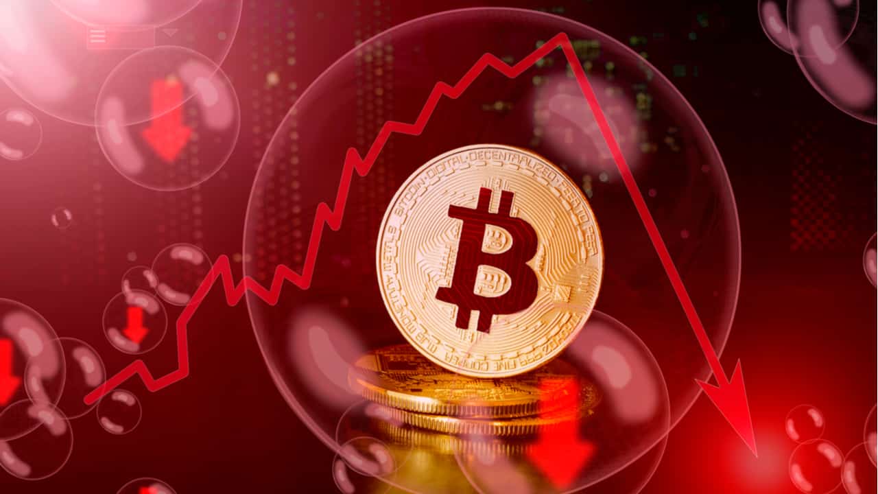 bitcoin está em queda livre