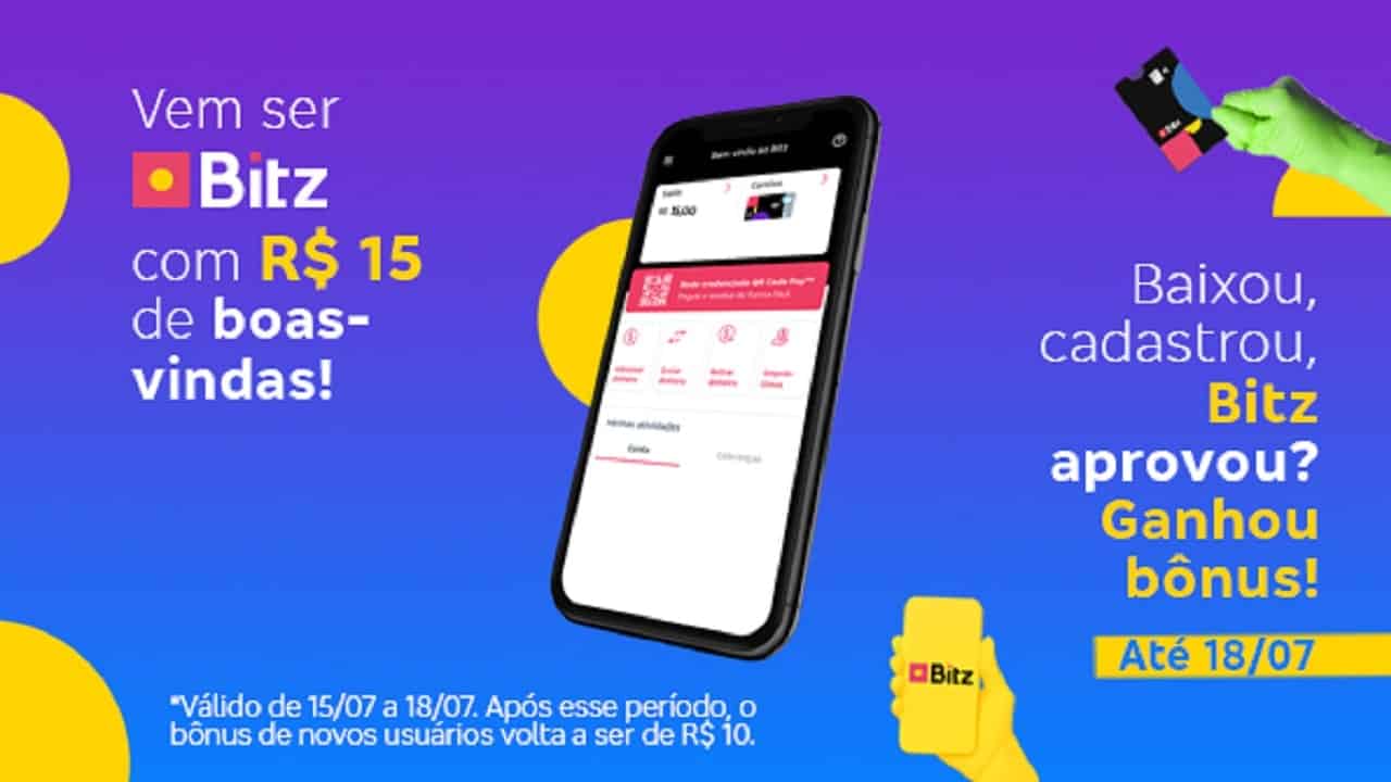 Bitz promoção 15 reais