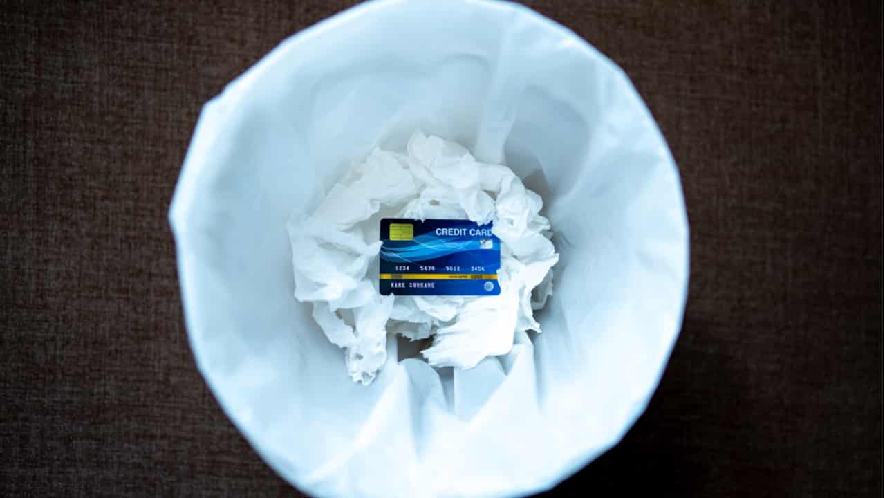 descartar o seu cartão