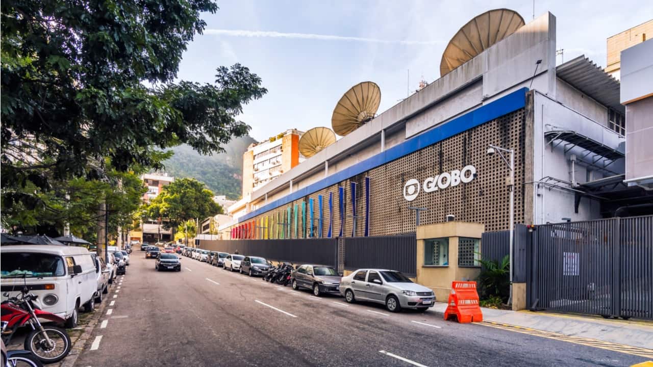 Foto da fachada da Rede Globo
