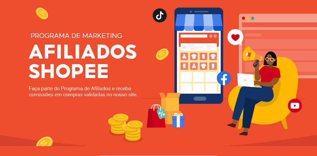 Conheça o programa de afiliados Shopee, comissão e se vale a pena