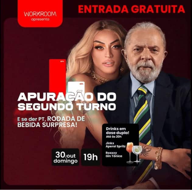 Promoção Bar Workroom