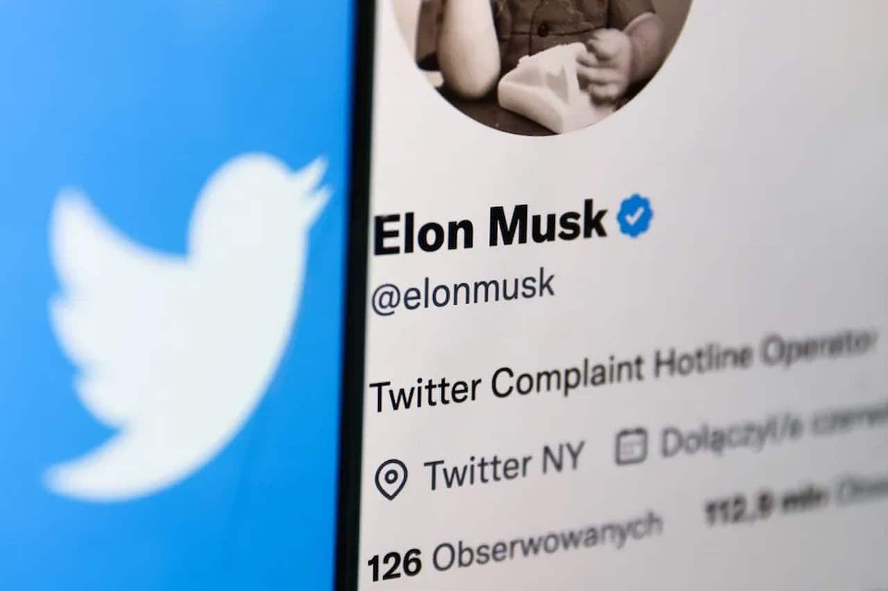 Perfil de Elon Musk no Twitter