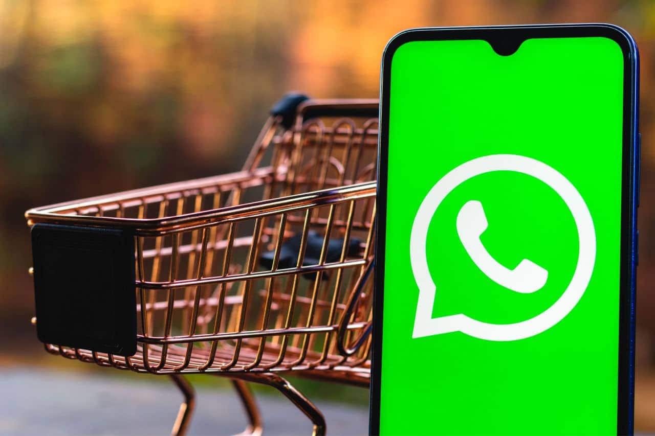 carrinho de compras no WhatsApp