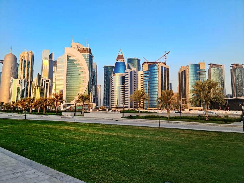 Prédios de uma cidade rica