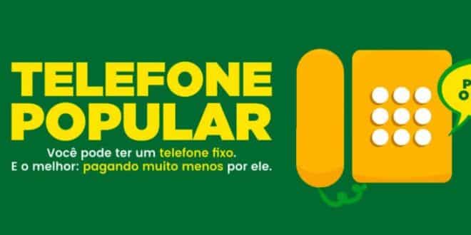 Banner do programa Telefone Popular