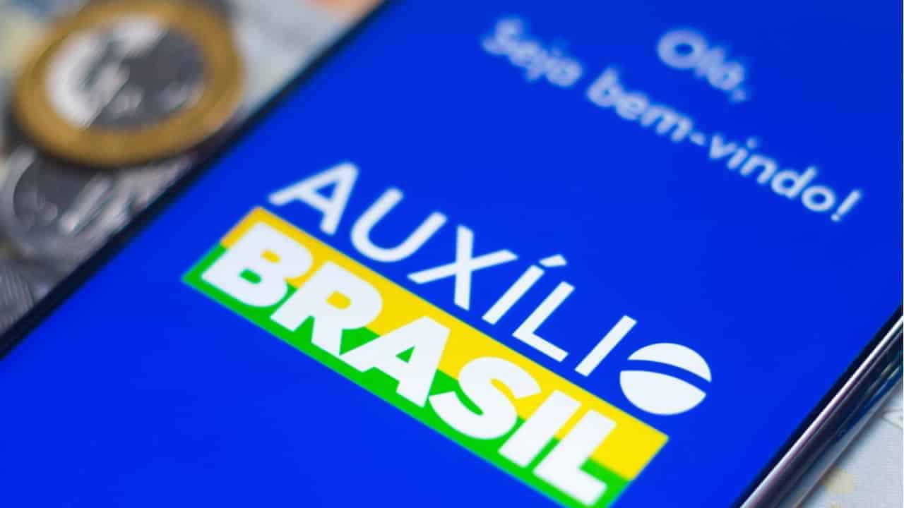 Tela inicial aplicativo Auxílio Brasil