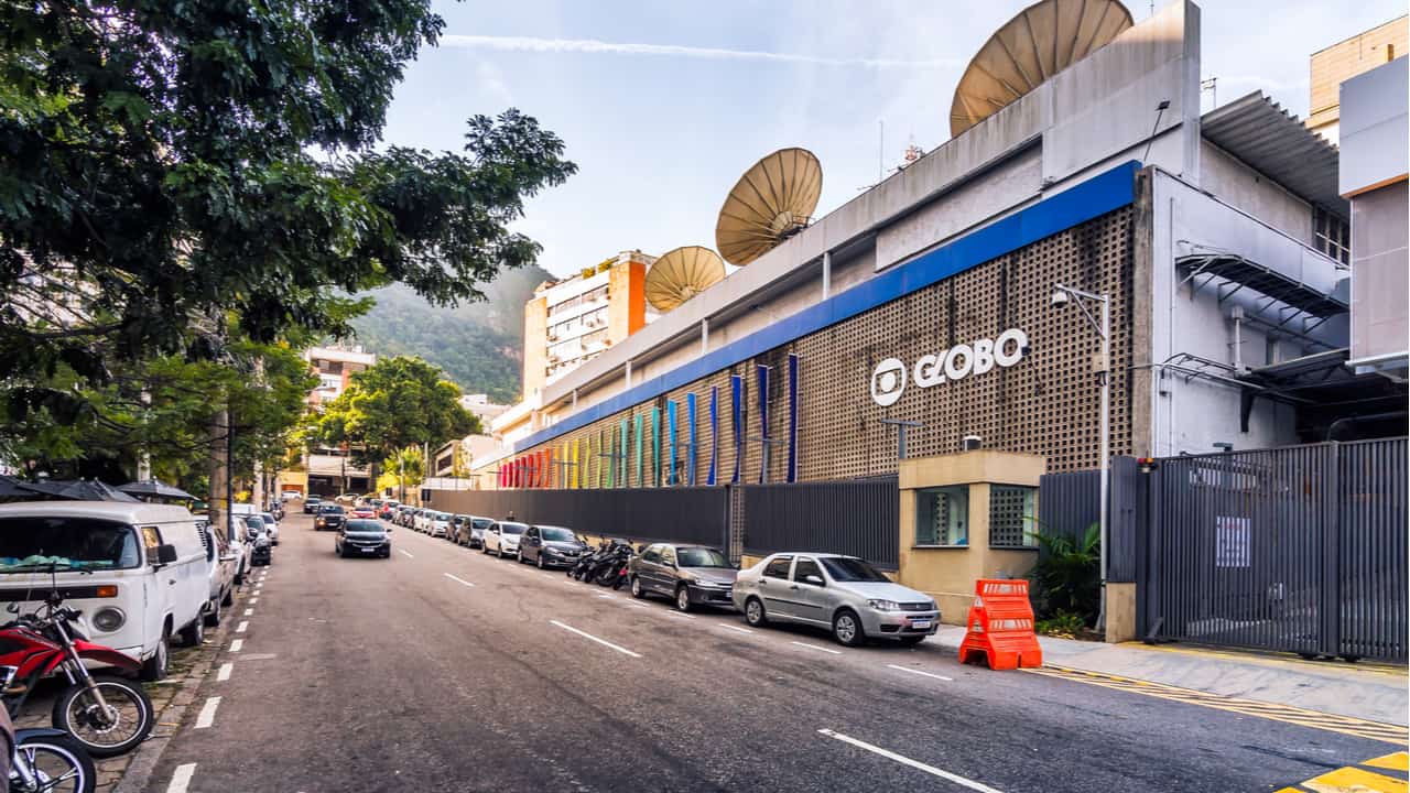 Foto da fachada da Rede Globo