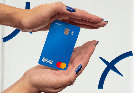 Mão segundo o cartão de crédito BRB Connect