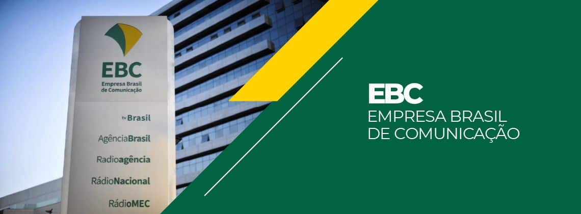 Prédio da EBC e logotipo