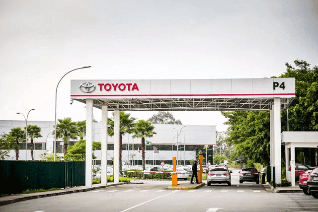 Fachada da fábrica da Toyota em São Bernardo do Campo-SP