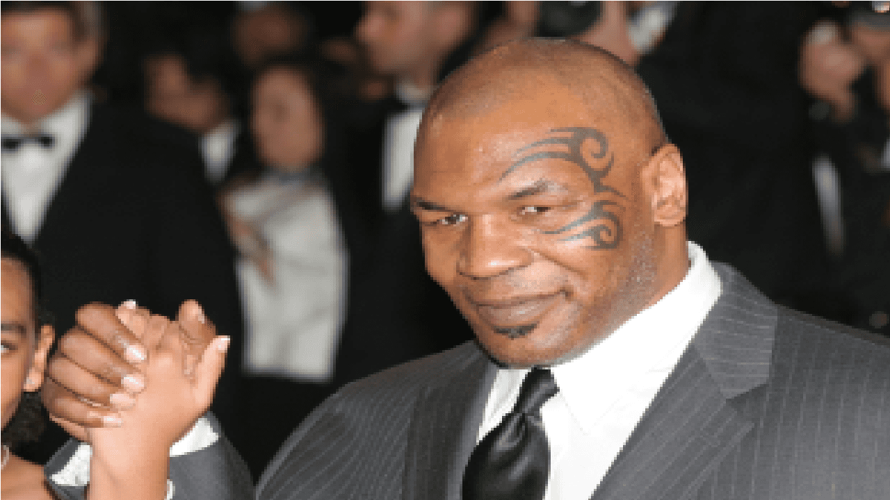 Foto do pugilista Mike Tyson