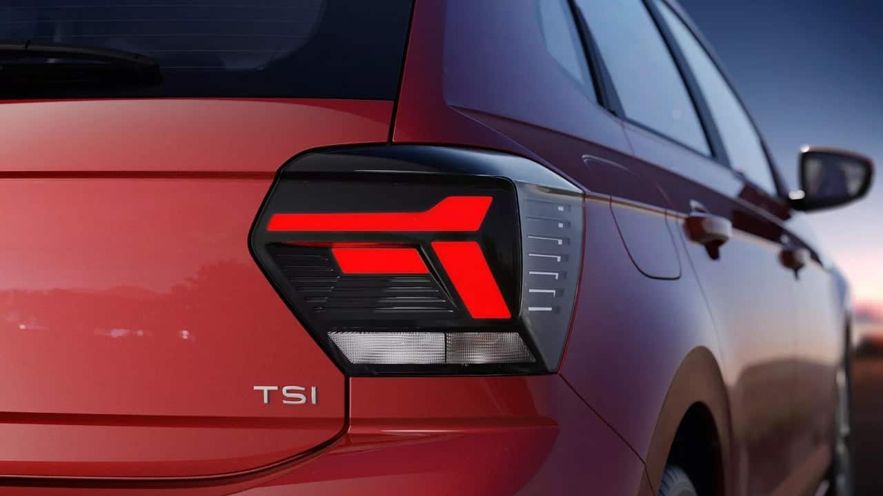 Lanterna traseira do novo Polo da Volkswagen