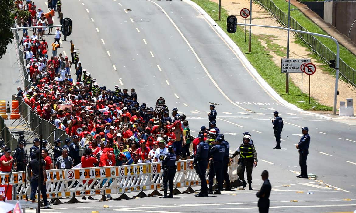 Público na posse de Lula