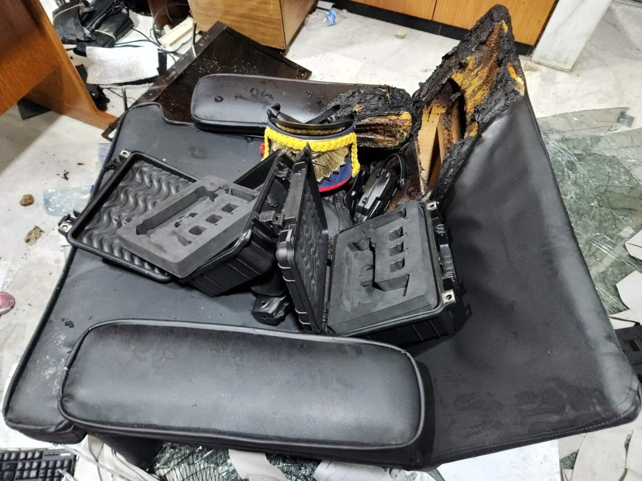 maletas de armas roubadas do GSI