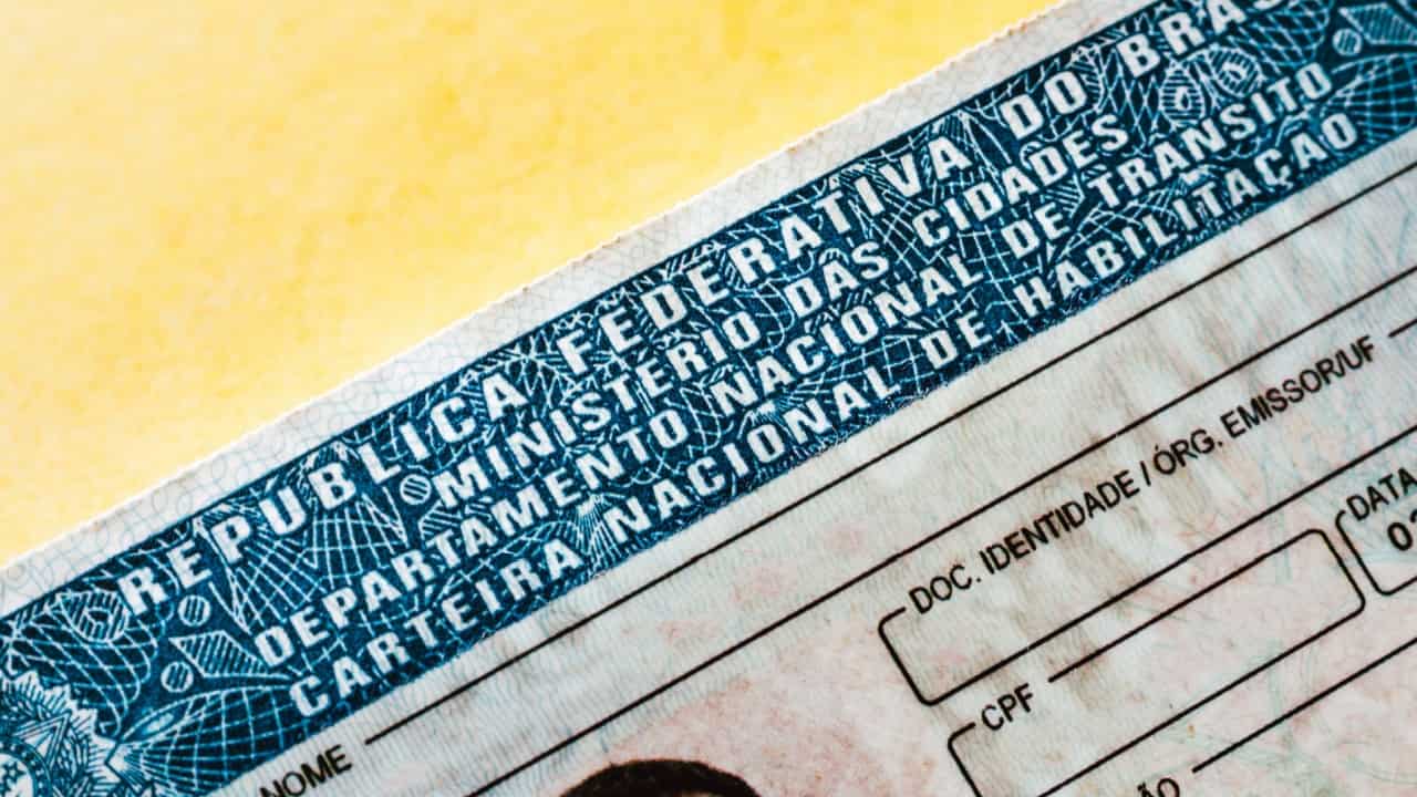 Foto de uma Carteira de Motorista