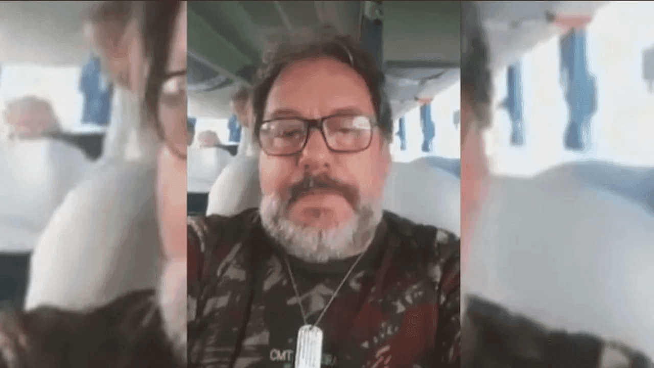 Imagem de bolsonarista em vídeo postado nas redes sociais