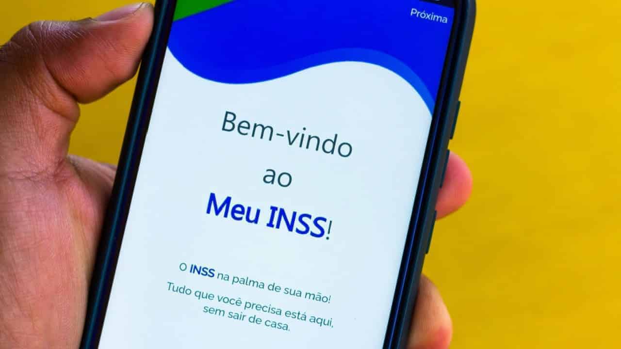 Tela inicial aplicativo Meu INSS