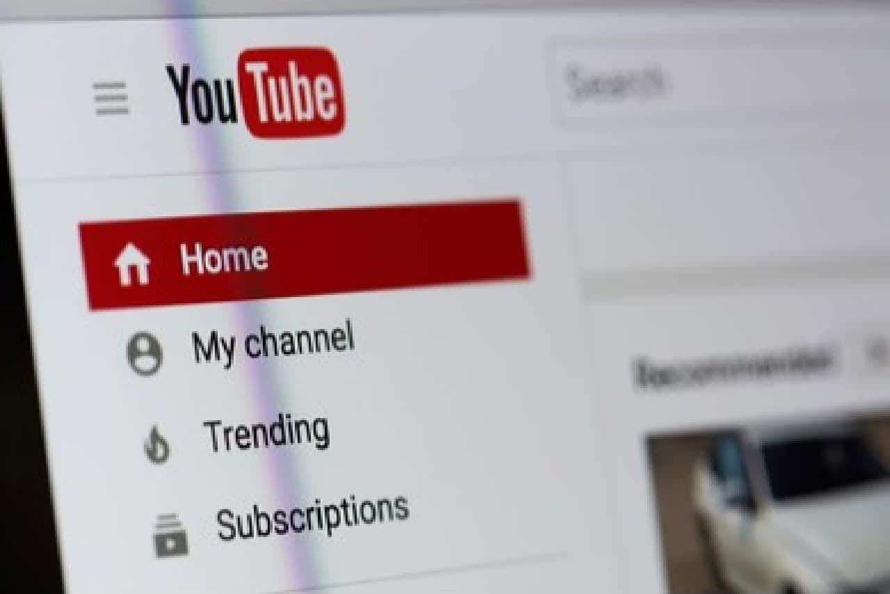 Imagem da página principal do YouTube