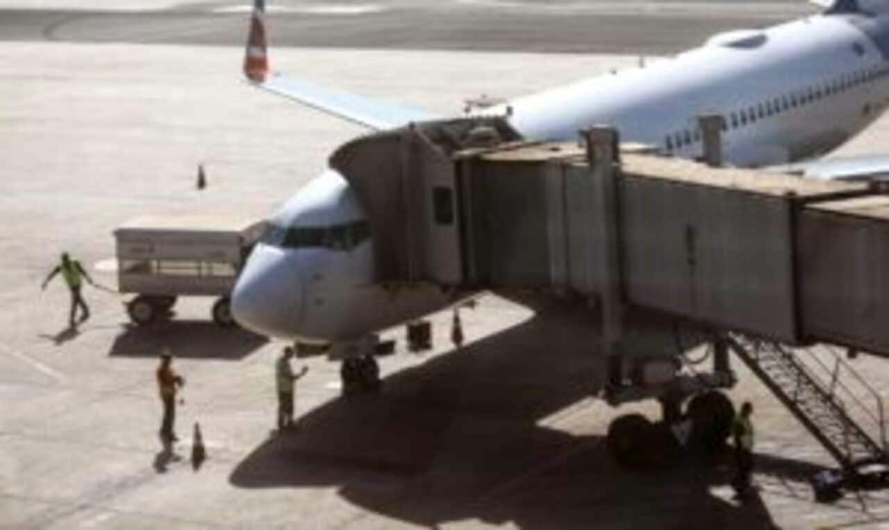 Avião no aeroporto