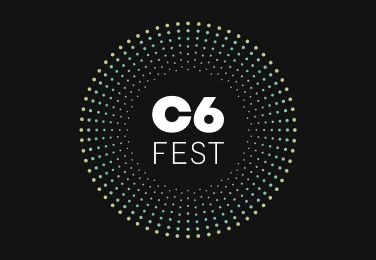 reprodução da logo do C6 Fest organizado pelo C6 Bank