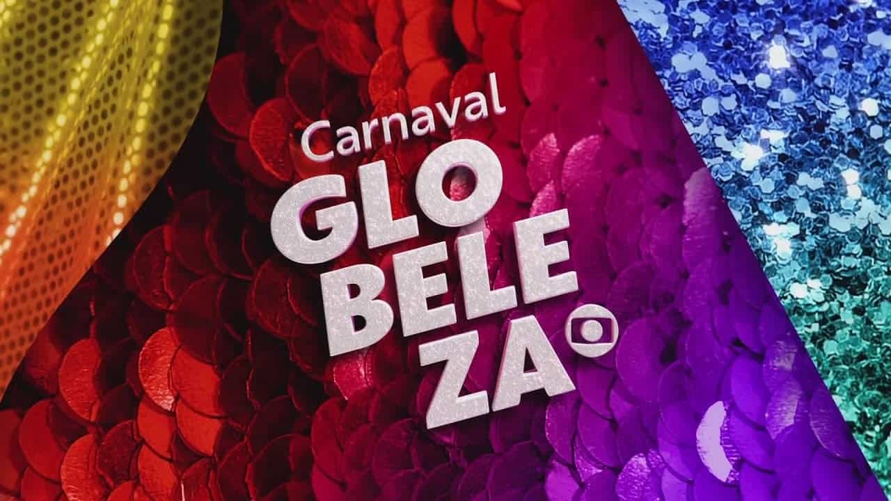imagem promocional do "Carnaval Globeleza" com o logo da emissora Globo