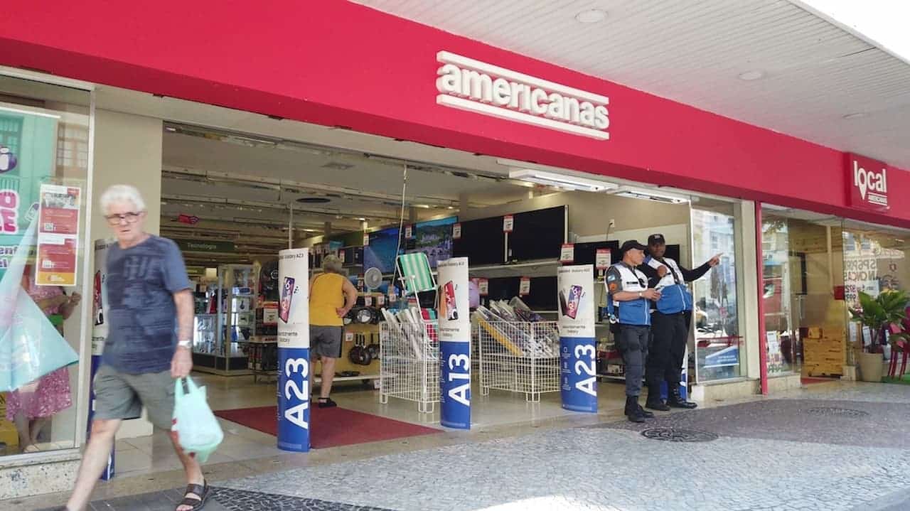 Fachada da Americanas.
