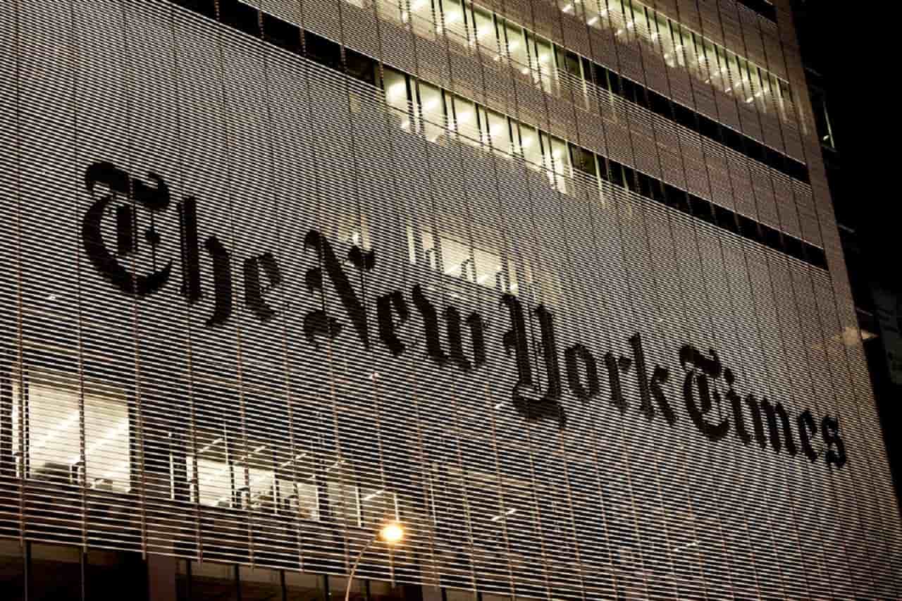 Fachada do The New York Times