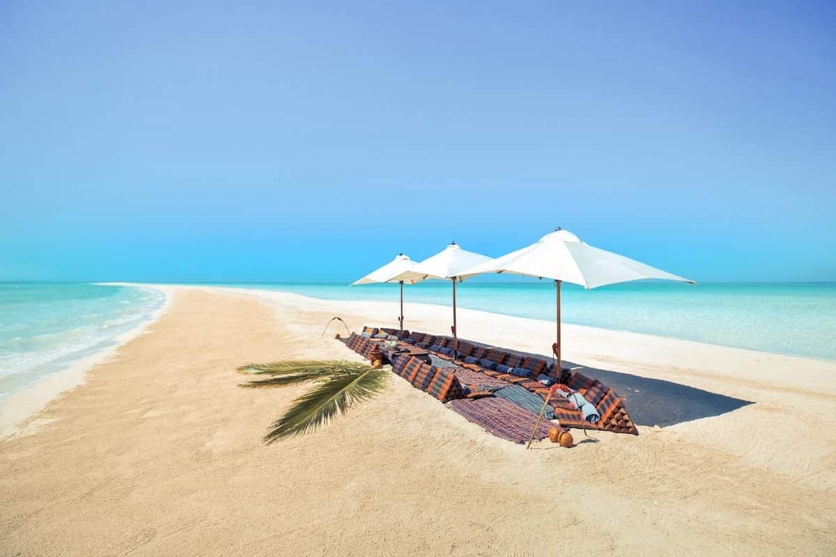 Ilha paradisíaca que é hospedagem do Airbnb