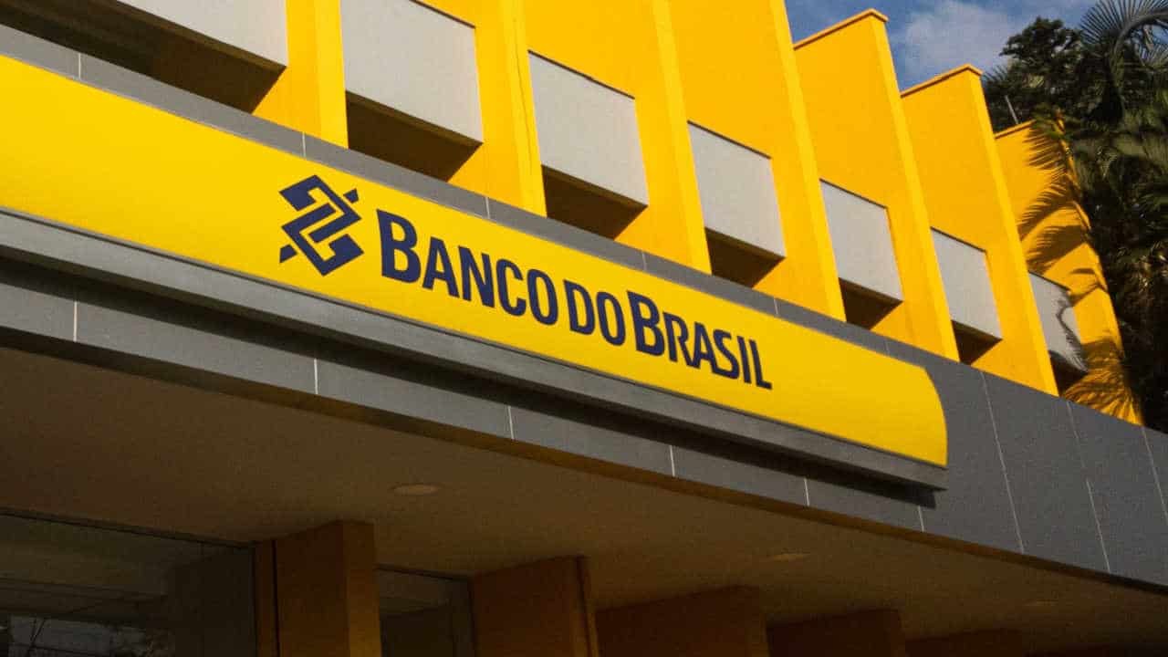 fachada de uma agência do Banco do Brasil