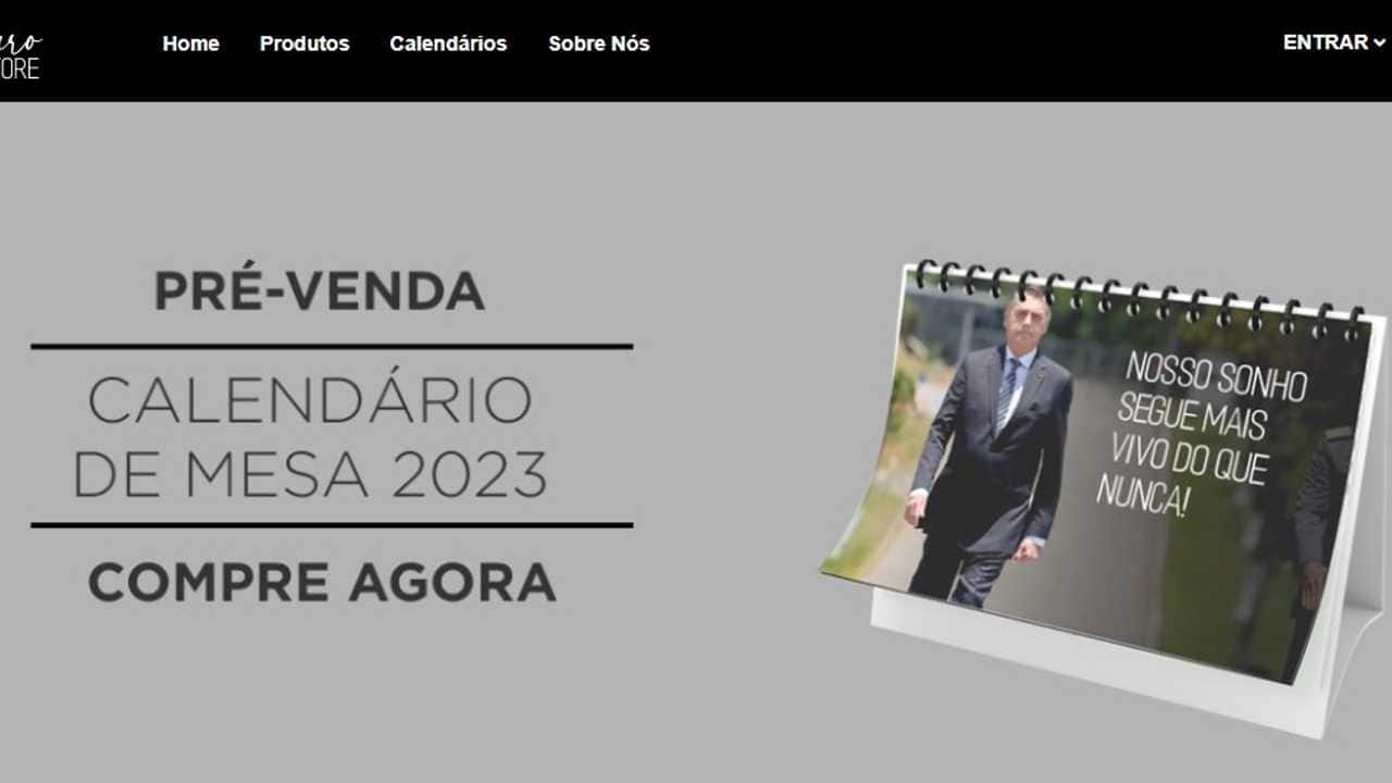 Print da loja Bolsonaro Store