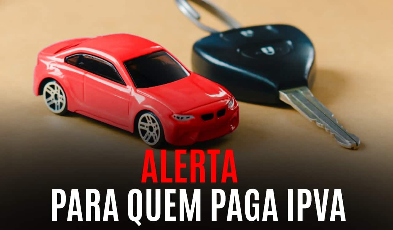 Carro miniatura e chave - IPVA