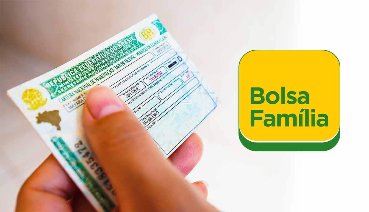 Imagem de uma mão segurando CNH
