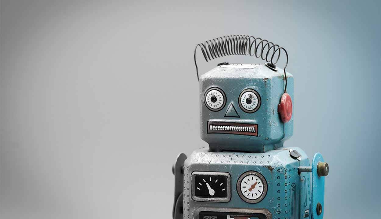 Brinquedo em formato de um robô